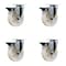 Service Caster 5'' Nylon Wheel Swivel Top Plate Caster Set with Posi Brake, 4PK SCC-20S514-NYS-PLB-4 - alternate 1